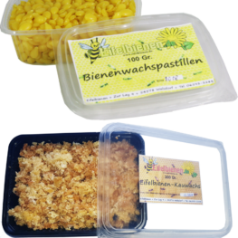 Kauwachs - Entdeckelungswachs, Bienenwachspastillen