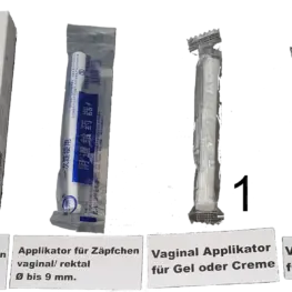 Applikator für Zäpfchen  oder Gel / Creme